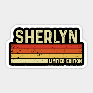 Sherlyn Name Vintage Retro Limited Edition Gift Sticker